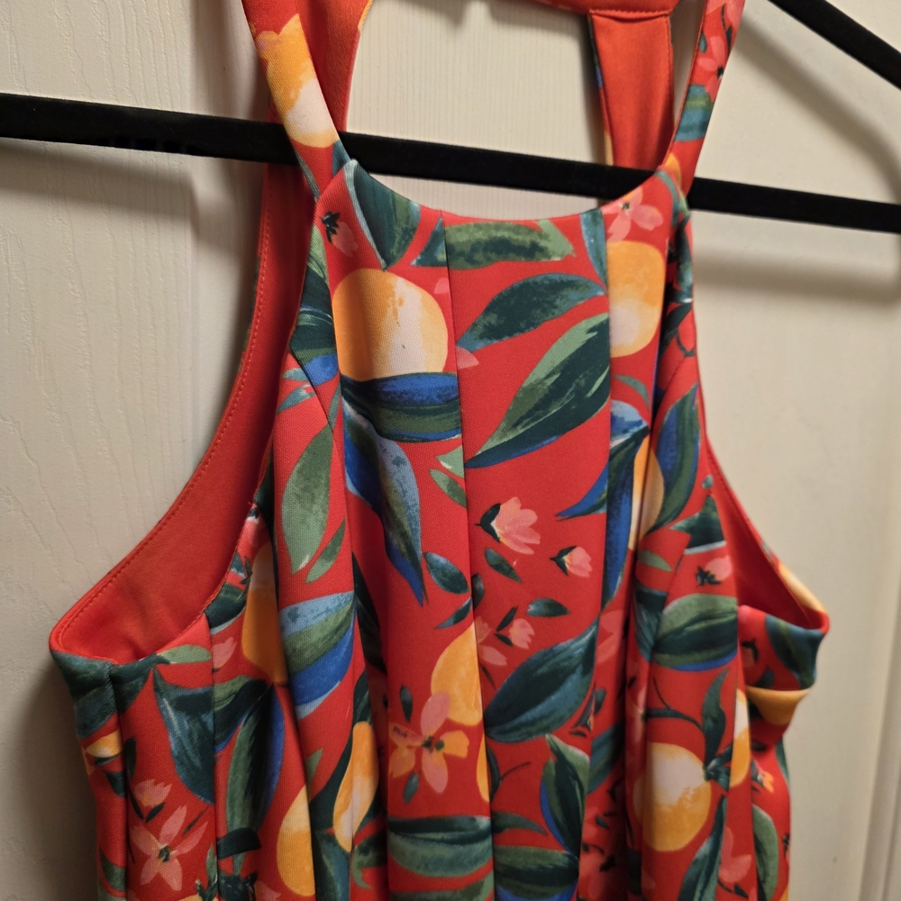Vince Camuto Halter Fit & Flare Dress Size 14 New - Picture 4 of 12